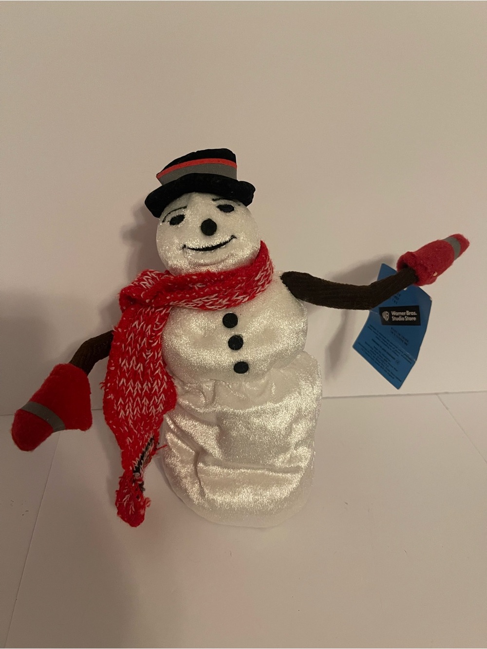 Vintage Jack Frost Snowman Bean Bag Plush 1998 Warner Bros. NWT